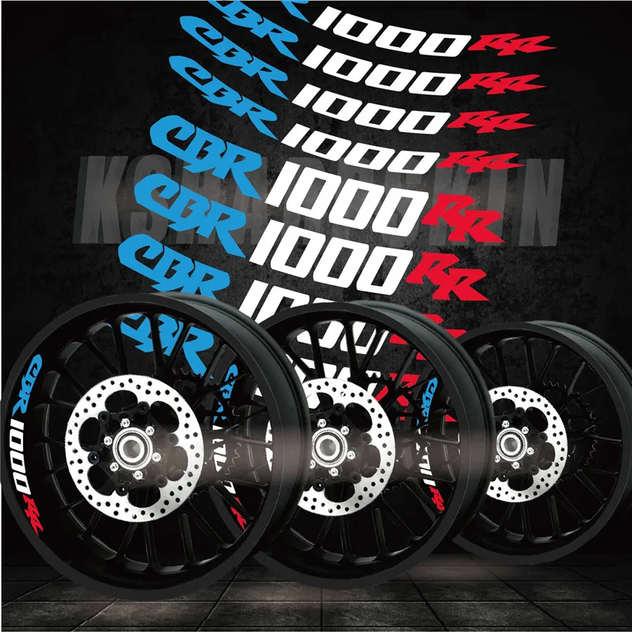 

NEW Motorcycle personality creative wheel accessories reflective interior side decals for HONDA CBR1000RR cbr 1000 rr