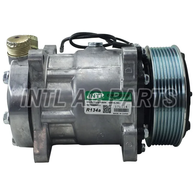 11007314 11007857 11058974 sanden 8053 8069 SD7H15 ac air compressor for DAF/JCB 123/04999/ Volvo trucks FH12/FH16/ Scania 2 3