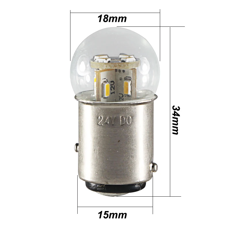 Światła led BA15S 1156 BAY15D 1157 BA15D 1142 canbus P21W PY21W żarówka samochodowa do bagażnika światła hamowania 6V 12V 24V 36V 48V DYL sygnał