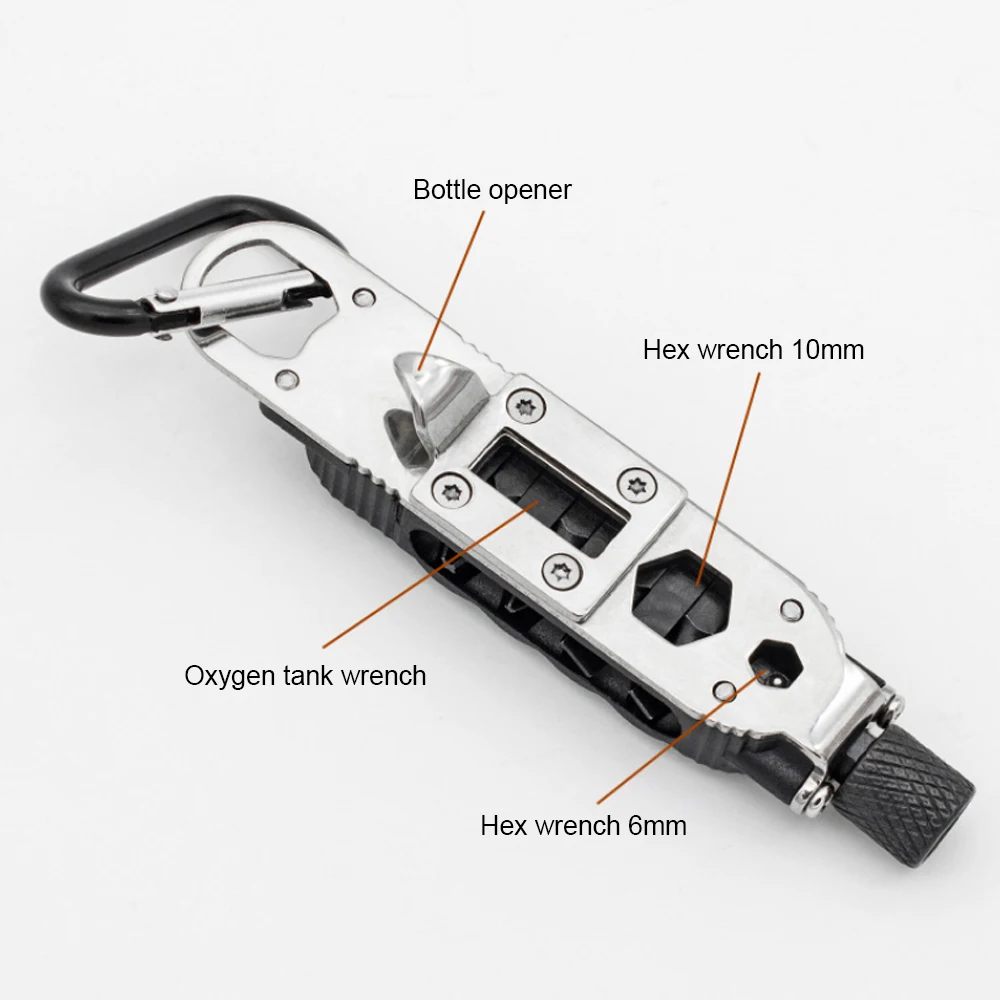 Hot Sale Magic Multifunctional Screwdriver Mini Tools Portable Pocket Keychain Screwdriver With Slot Hex Screwdriver LED Light