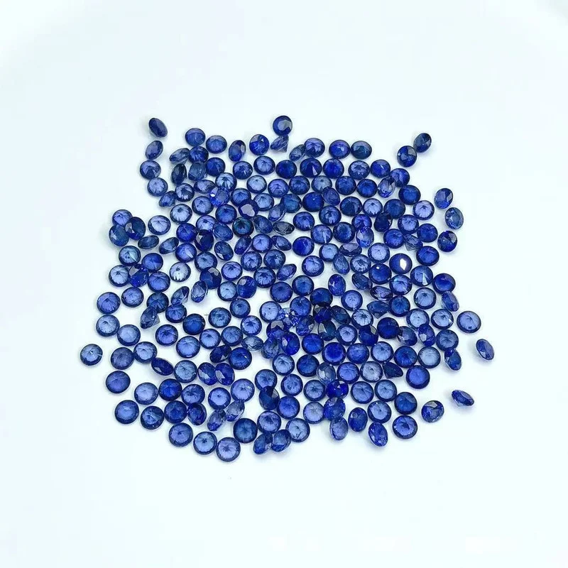 Natural Dark Blue Sapphire Loose Stone VS Grade Chinese Sapphire Gemstone for DIY Jewelry 3MM*3MM