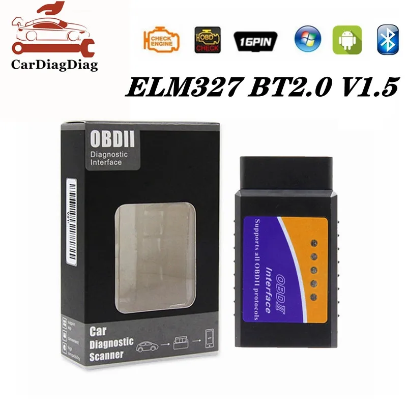 

Считыватель кодов ELM327 BT2.0 V1.5, Bluetooth 327, 16pin