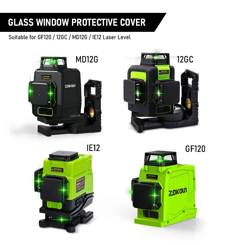 Imagem -03 - Zokoun-capa Protetora para Janela de Vidro Superior para 3d 12 Linhas com Laser Vermelho ou Verde 12rc 12ghz Md12r Md12g Peça de Substituição