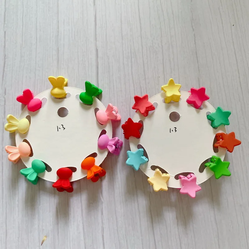 10 teile/satz Candy Farben Mini Haarnadel Für Baby Mädchen Nette Haar Krabben Krallen Grip Pony Kinder Kleine Haar clips Crown haarspange headwear – Detail 4