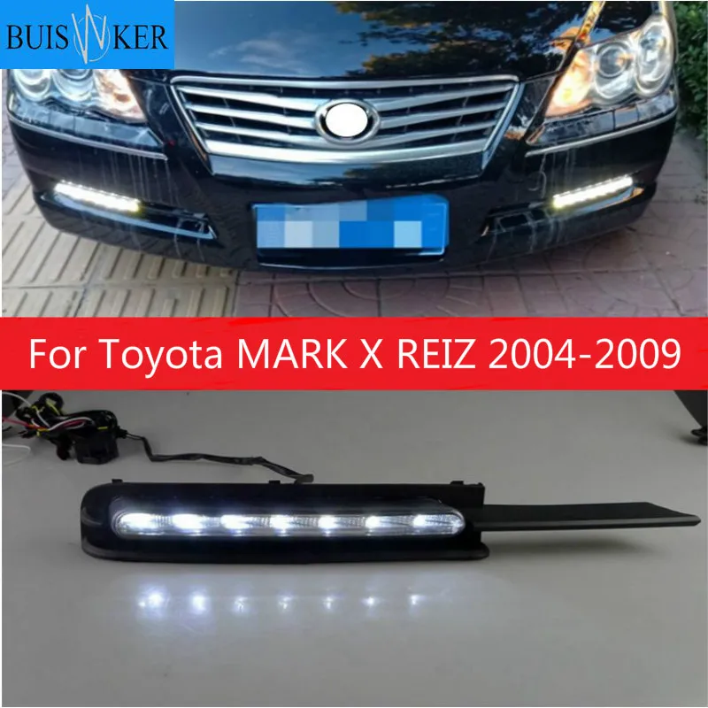 

2Pcs DRL Daytime Running Light For Toyota MARK X REIZ 2004 2005 2006 2007 2008 2009 LED Fog Lamp