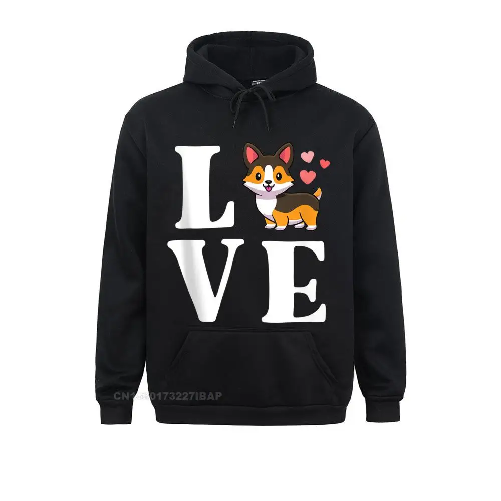 I Love My Corgi Tricolor Corgi Shirt Women Gift Dog Mama Hoodie Simple Style Hoodies Special Women Sweatshirts Casual Hoods