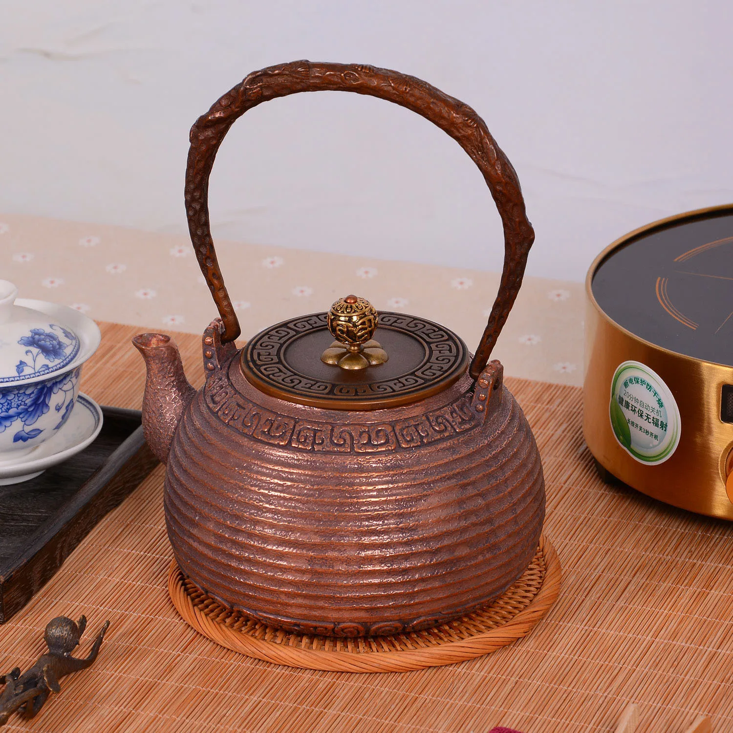 

Teapot, copper teapot, kettle, hot water teapot, teapot 1200 ml water, kung fu tea set.