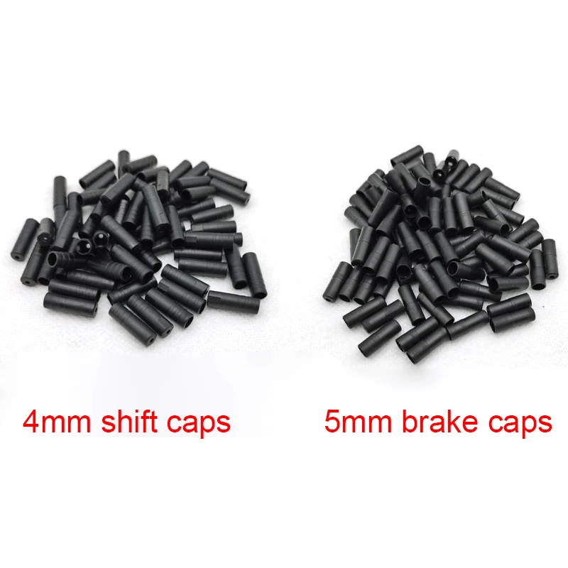 

50 Pcs / 100 Pcs 4mm 5mm Road Mountain Bike Brake Shift Derailleur Cable End Crimps Bicycle Wire Cable End Caps Housing Ferrules