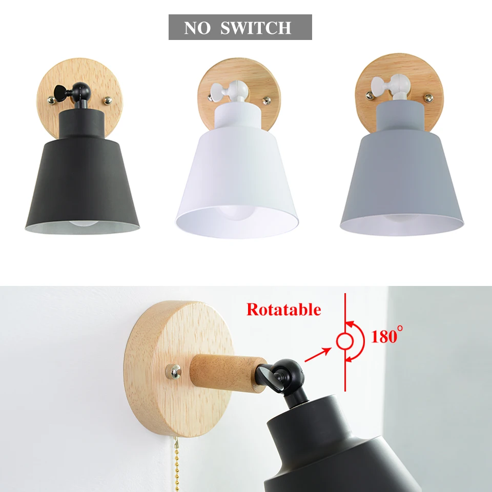 Parete interna a Led lampade da parete della scala lampada nordic macaron riparo della parete wihte nero grigio lampada da parete per la casa moderna applique da parete