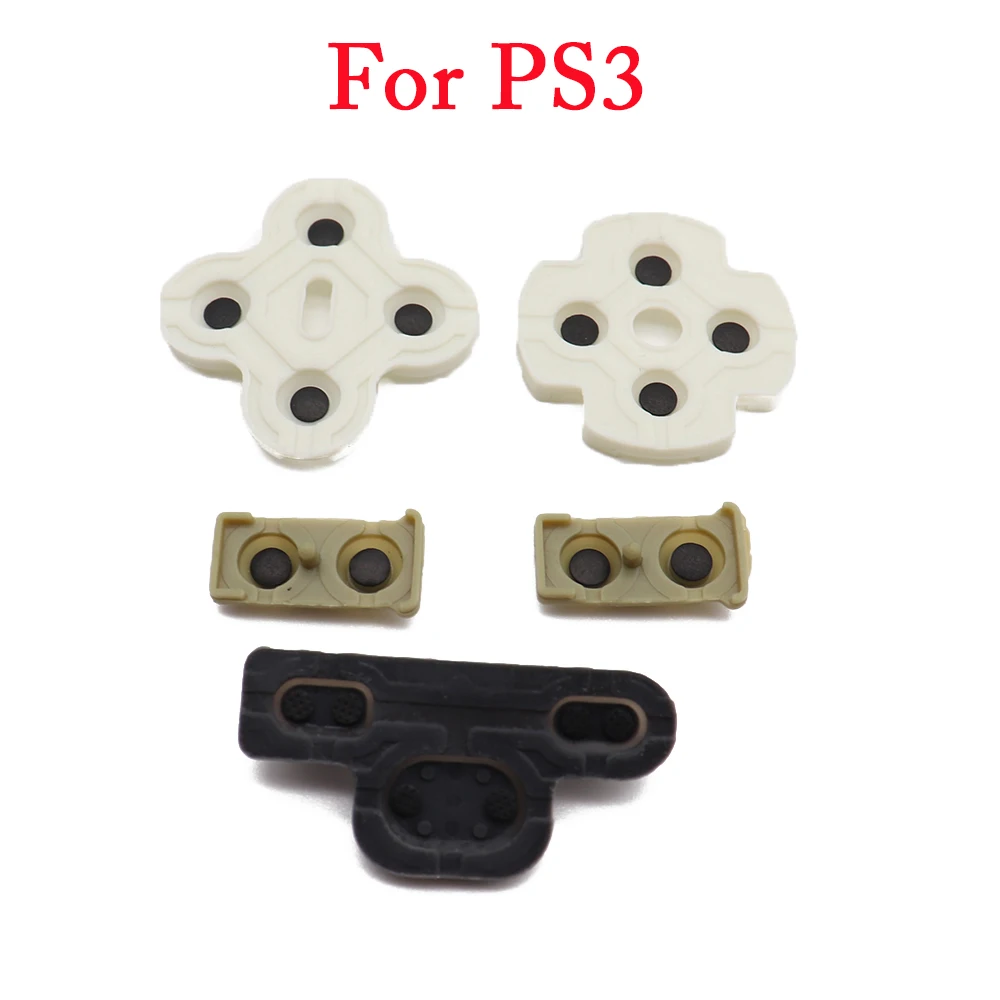 100sets/lot Conductive silicone rubber controller rubber for playstation 3 ps3 wireless controller