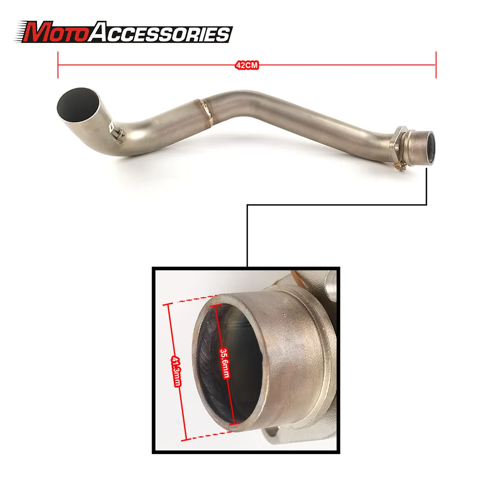 For KAWASAKI ZX14 Motorcycle Exhaust Middle Pipe Link Pipe  for KAWASAKI ZX14 2006 2007 2008 2009 2010 2011 2012 2013 2014  2015