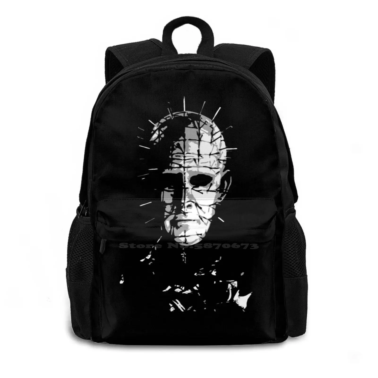 Hellraiser Large Capacity School Backpack Laptop Bags Hellraiser Pinhead Clive Barker Blood Cenobite