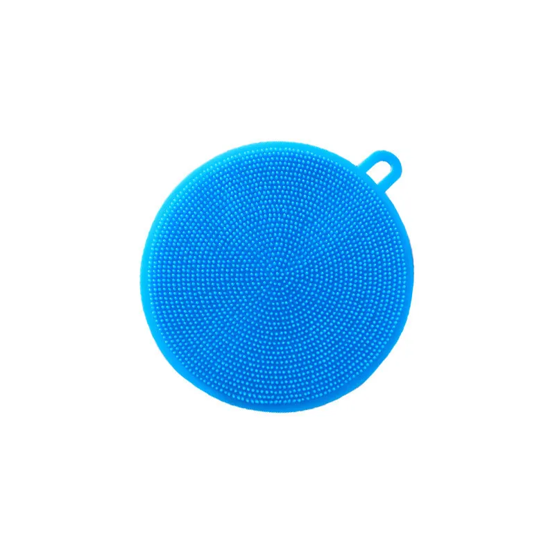 1PCS  Silicone Cleaning Brushes Soft Silicone Scouring Pad Washing Sponge Dish Bowl Pot Cleaner Washing Tool Kitchen Accessories