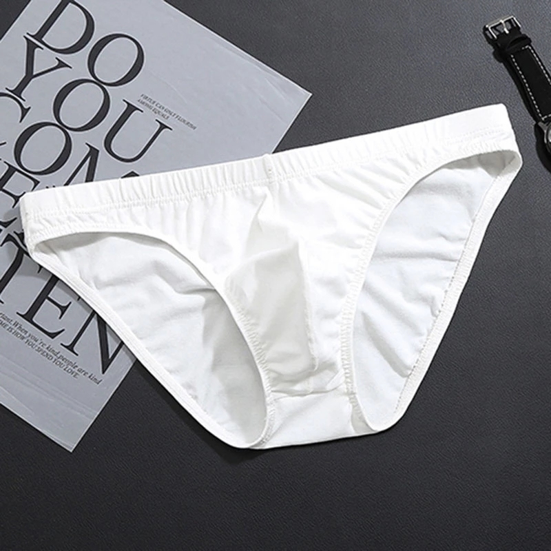  Cotton Briefs Mens Comfortable Underpants Man Underwear M/L/XL/XXL Drop shipping Mens Breathable Low-rise Brief Panties Solid 
