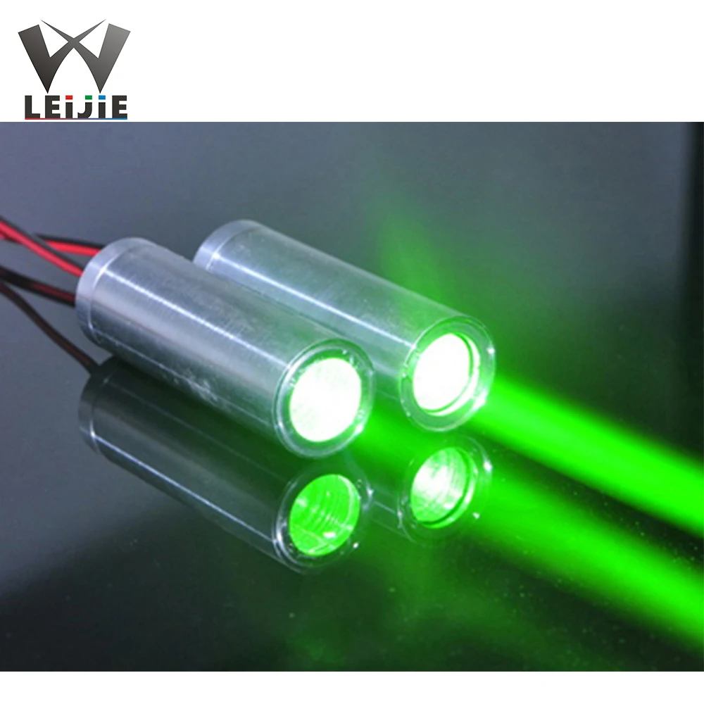 2pcs 532nm 50mW 4.7-5V 22x70mm 2270 Green Fat Beam KTV Bar Escape Room Laser Module Wine Display Stand Decorative Show Light