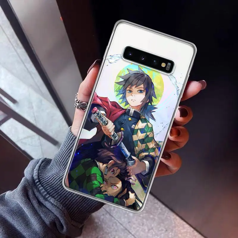 Kimetsu no Yaiba Anime Demon Slayer Phone Case For Samsung Galaxy S24 S23 S22 S21 Ultra S20 FE S10 Plus S10E S9 S8 Soft TPU Back