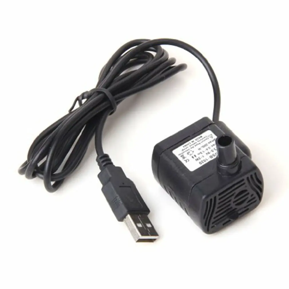 عالية الجودة Usb-1020 مضخة غاطسة صغيرة Dc3.5V-9 فولت 3 واط خزان حوض أسماك نافورة بركة المياه