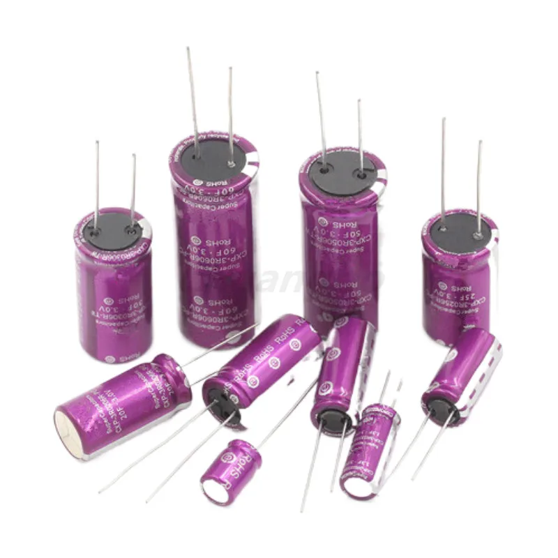 3.0V CDA 3V Farad capacitors 1F 2F 3.3F 5F 7F 10F 15F 18F 20F 25F 30F 50F 60F 100F 120F Super Capacitor