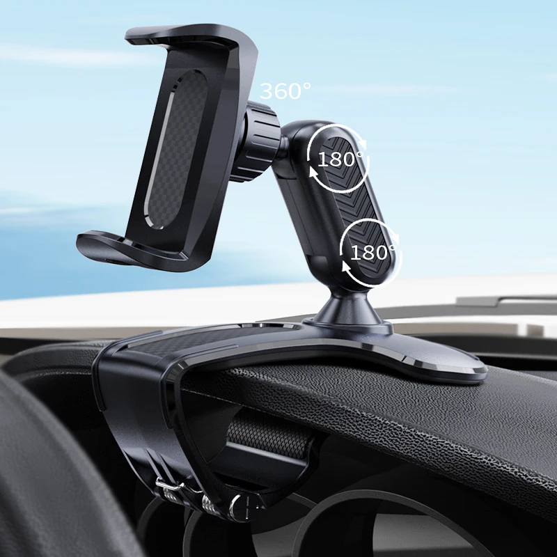 New Dashboard Car Phone Holder Cell Phone Stand Sun Visor Mirror Automobile Smartphone GPS Bracket For Iphone 12 11 Xiaomi Mount