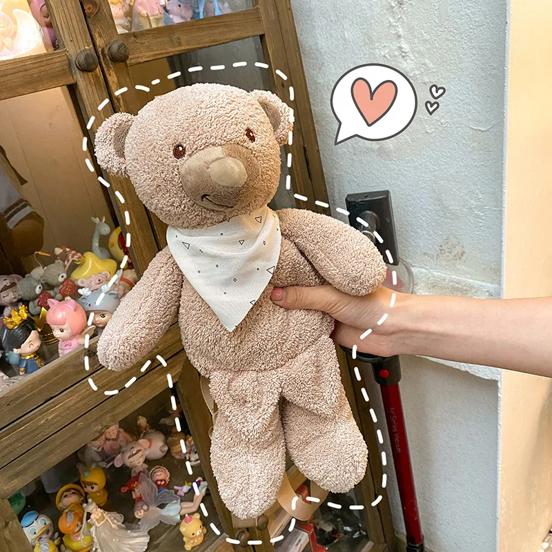 Nuovo stile sciarpa orsacchiotto bambola zaini di peluche per bambini orso zaino cane Koala peluche borsa da donna regalo per ragazze animali