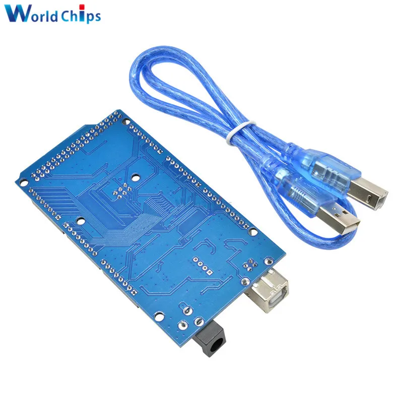 MEGA2560 Mega 2560 R3 REV3 ATmega2560-16AU CH340G Board Module ON USB Cable Compatible for AVR USB Board USB Line