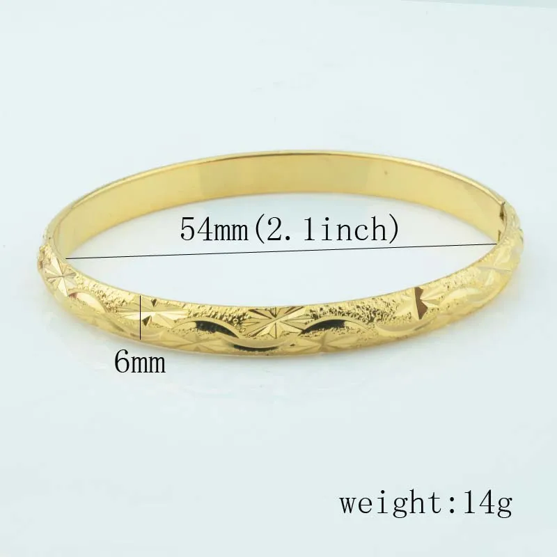 Sales Women Gold  Color Bangles Cuff Bracelets  Jewelry