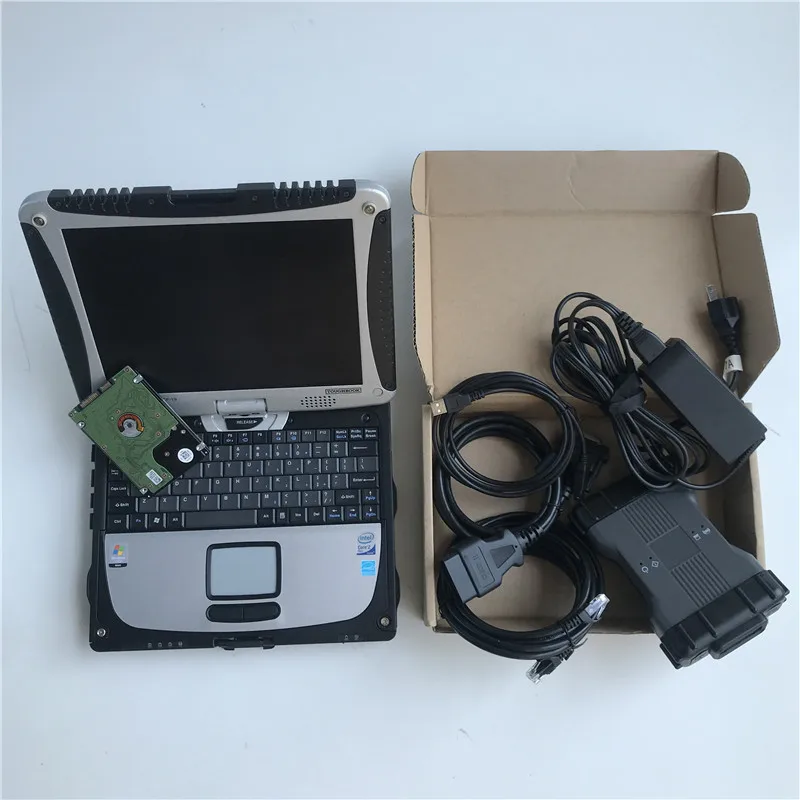 MB Star C6 SD C6 VCI Diagnosis Tool DOIP V12.2024 Software 90% New Laptop CF19 4G RAM 320gb HDD Wifi Connection Car Repair Tool