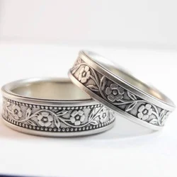 2pcs simple fashionable Engagement Wedding ring, men's and women's wedding ring size 6-11