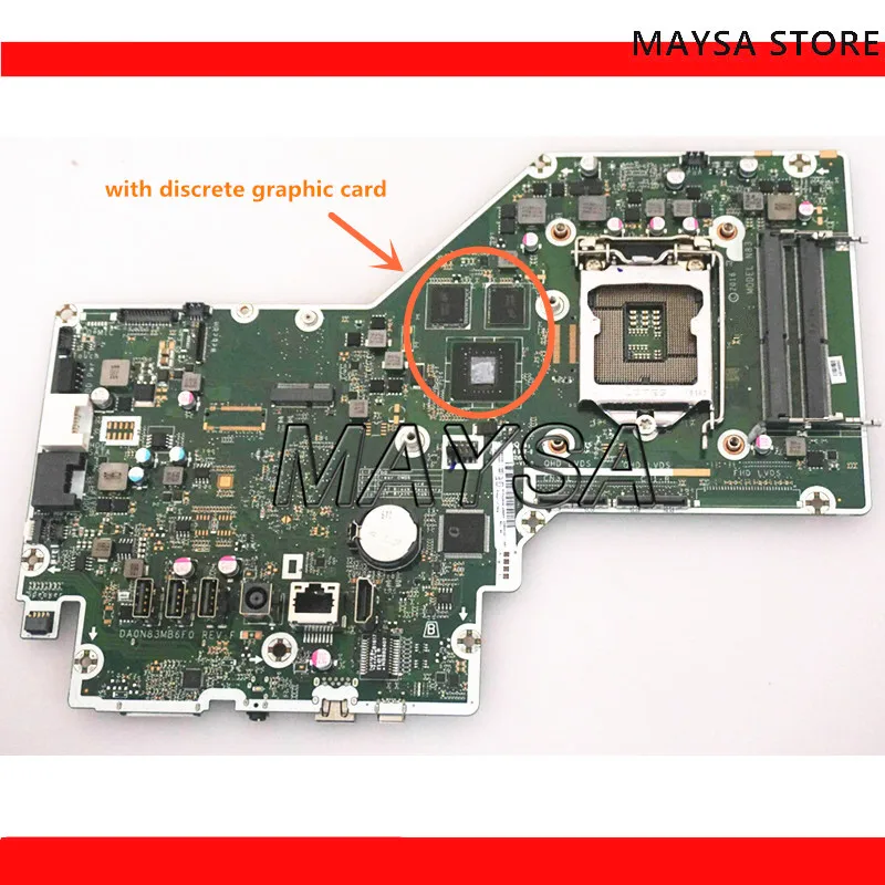 Wholesale 844811-001 for HP Pavilion 27-A010 All-In-One Motherboard 844811-501 DA0N83MB6F0 LG1151 DDR4 100% Tested