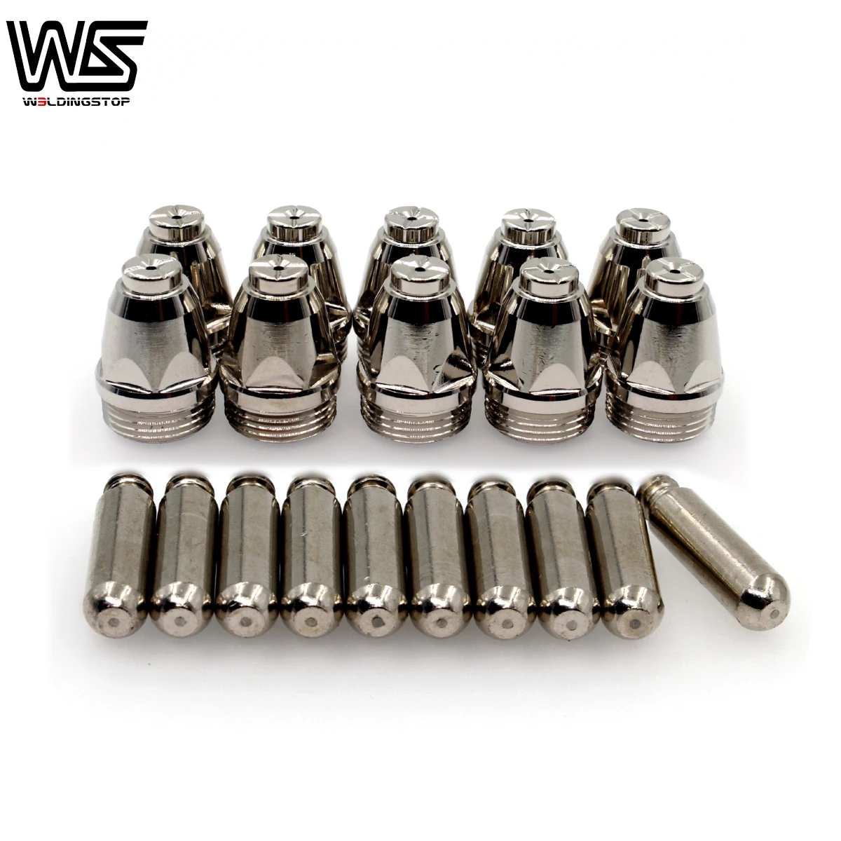 

SG-55 / AG-60 AG60 electrode nozzle tips 1.0mm / 1.2mm 60 Amp plasma cutter torch consumables PKG/20