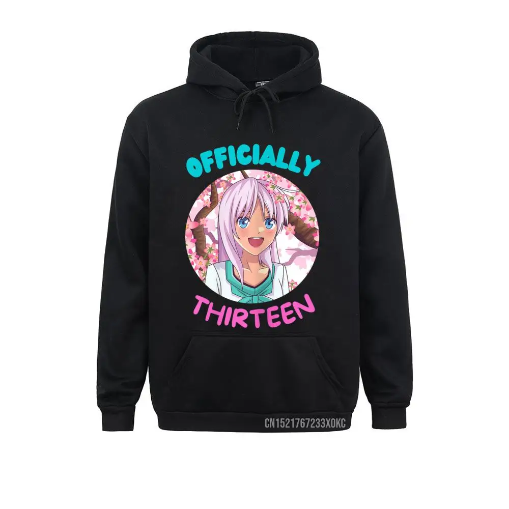 Girls' 13th Birthday Anime Manga Thirteen Happy Birthday Hoodie Sweatshirts Autumn Hoodies For Men Funny Printed Sweatshirts