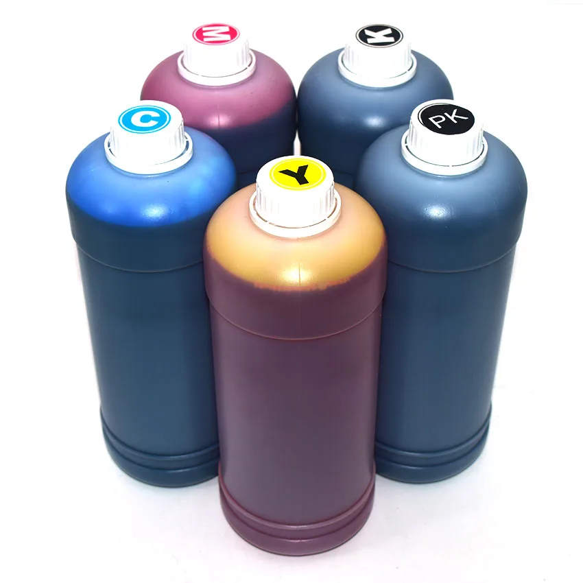 

5PC*1000ml Dye Ink for Epson Surecolor T3050 T5050 T7050 T3080 T5080 T7080 T3280 T5280 T7280 Large Format Printer Ink Cartridge