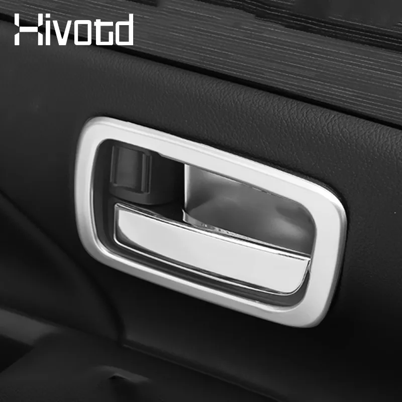 Hivotd Car Inner Door Bowl Cover Interior Moulding Decoration Accessories Styling Parts For Mitsubishi Outlander 3 2016-2023