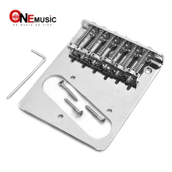 Chrome Tele Bridge For 10.5mm Electric Guitar through body & bridge string