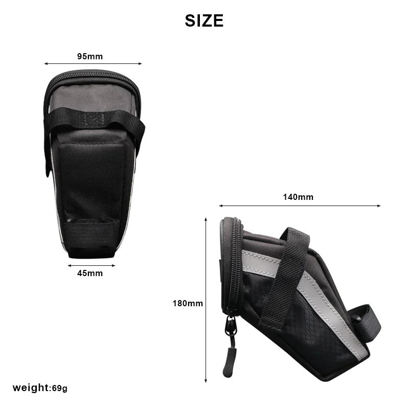 Bicycle Saddle Bag Repair Tools Kits Multifunction Tool MTB Bike Inner Tire Patches Tire Lever Set Cycling Rear Seatpost Case