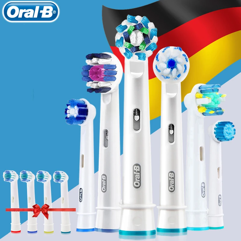 

Сменные насадки для зубной щетки Oral b, ручка электрической зубной щетки Oral-B, 4 сменные головки в подарок