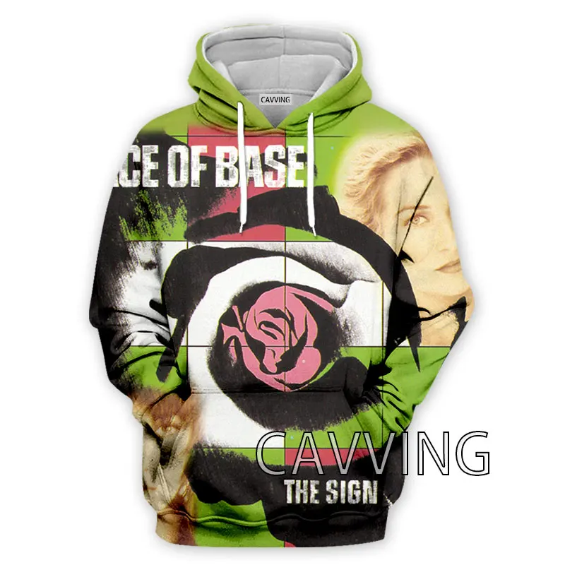 CAVVING 3D Printed  Ace of Base Band  Hoodies Hooded Sweatshirts Harajuku  Tops Clothing for Women/men