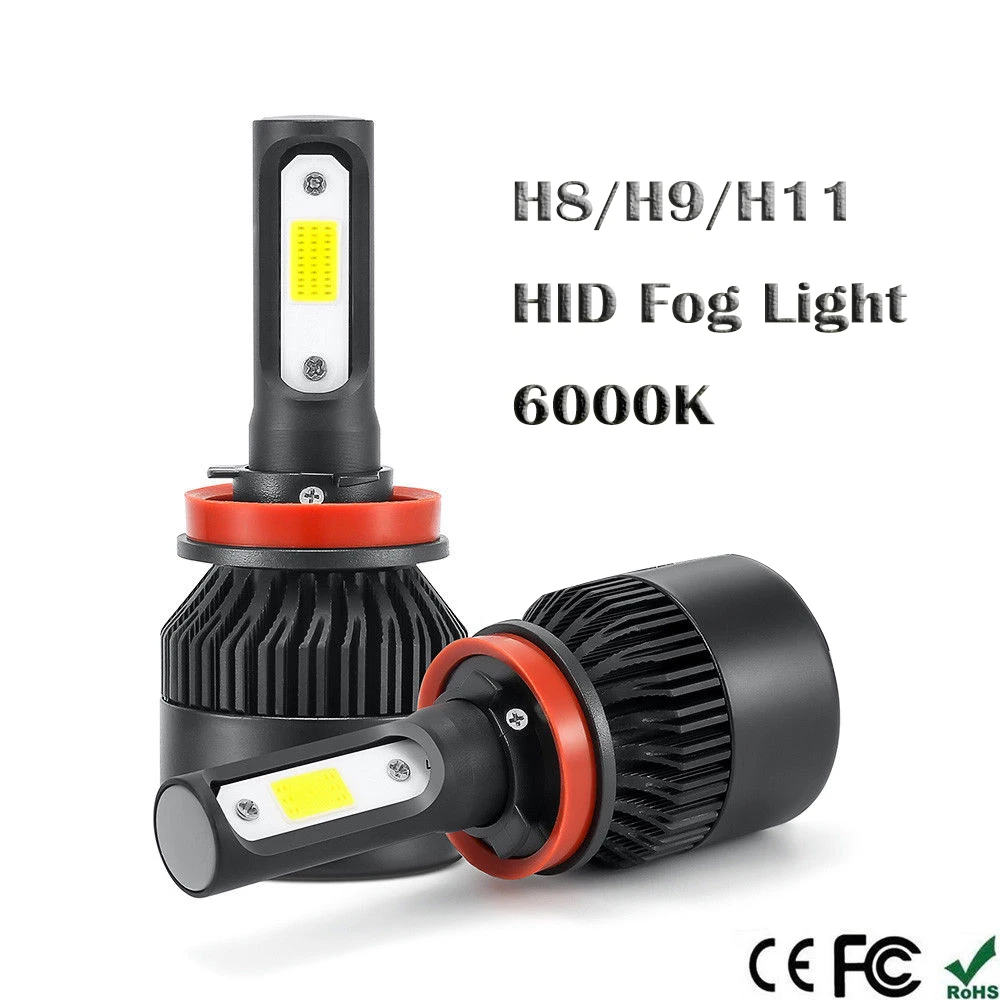 1Pcs H11 LED Headlight Kit 255000LM H1/H4/H7/H8/9/11 Beam Bulb 6000K HID Fog Light New