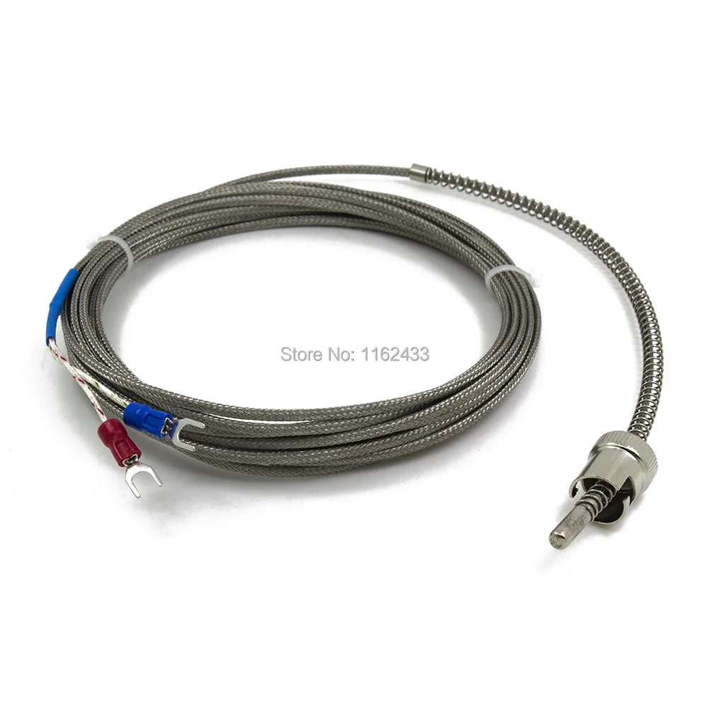 FTARS02 K E J type 5m metal screening cable 11.5mm hole diameter adjustable bayonet cap thermocouple temperature sensor