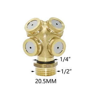 Çiftlik kapakları atomize püskürtme memesi, bahçe, çim, sulama, püskürtme, pestisit püskürtme, tek, çift, üç, 4 brülör kafası Nozulda ilk 10 satış, püskürtme memesi, çift №8