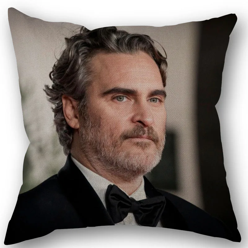 Cotton Linen Blend Joaquin Phoenix Actor Pillowcase Fashion High Quality Decorative Pillow Case For Home Pillow Cover 45x45cm