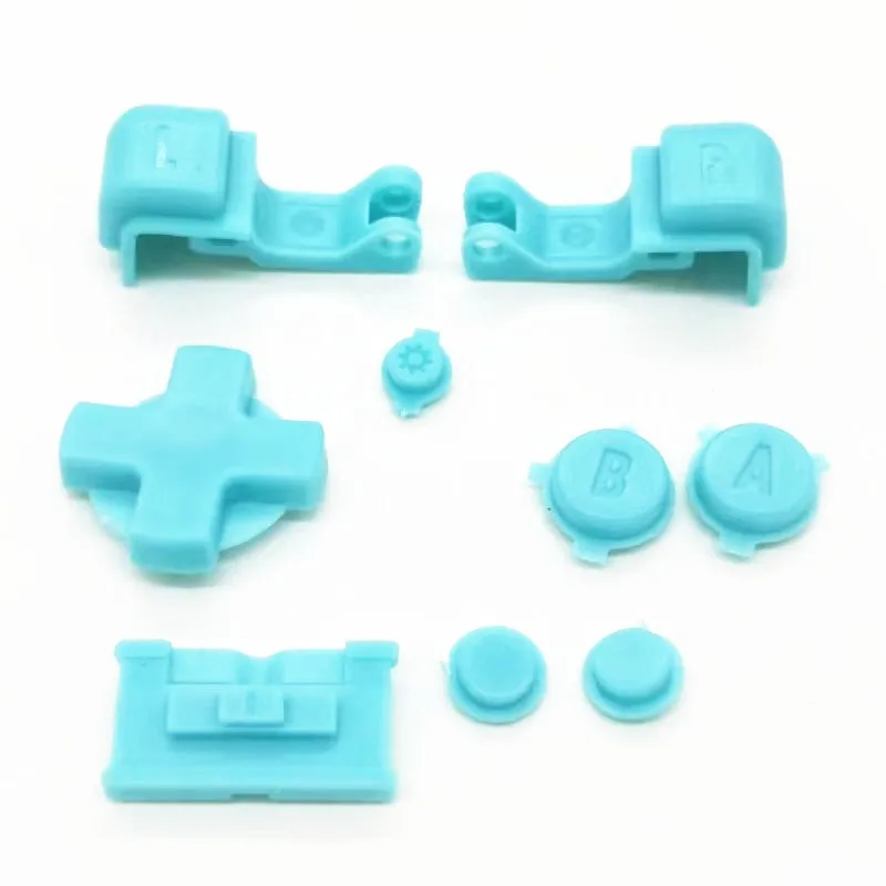 500 conjunto de teclas coloridas para gameboy advance sp gbasp botões conjunto completo r l a b d-pad