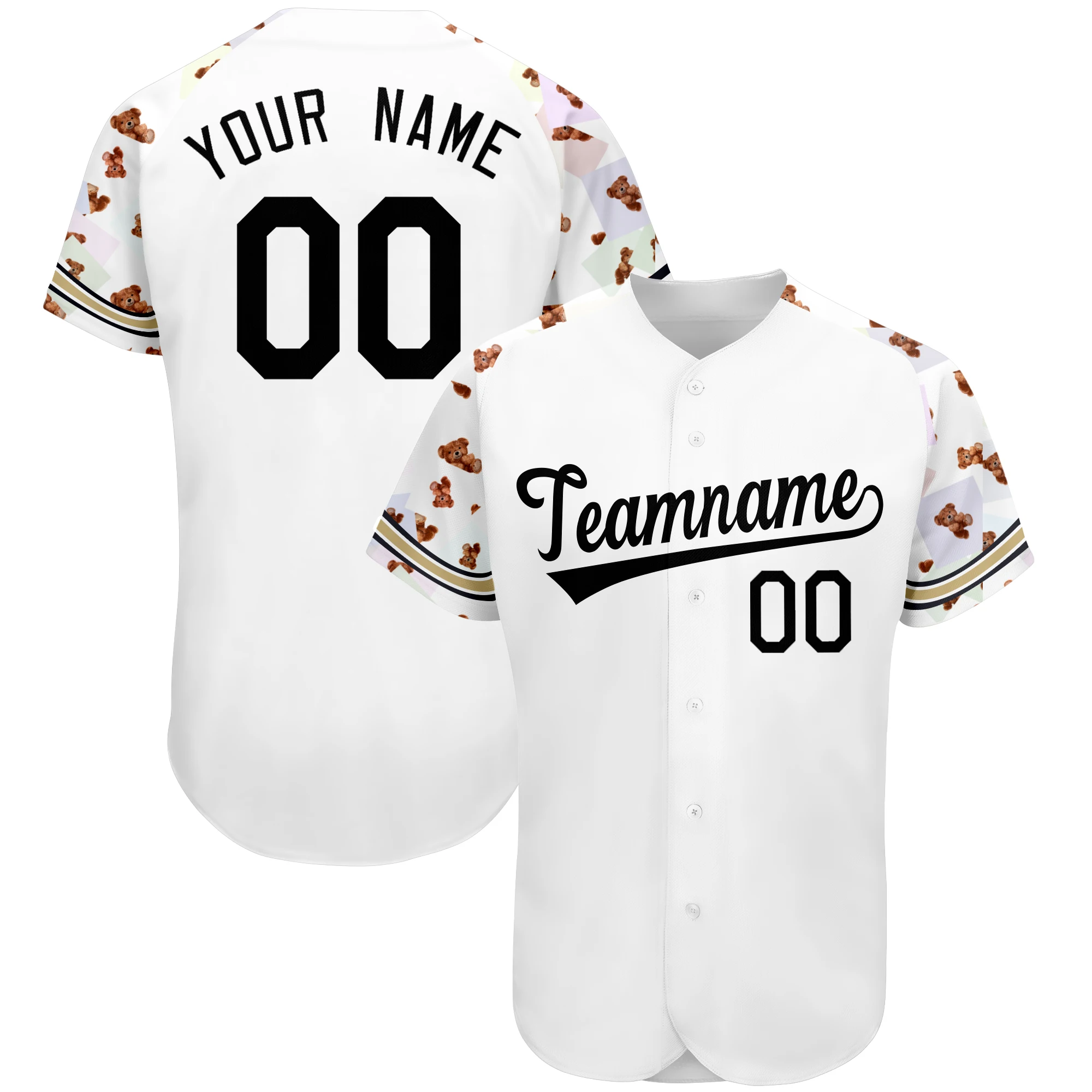 

Custom Baseball Jerseys Personalized Design Team Name Number Hip-Hop Street Style Letter Printing Baseball Shirt Men Youth
