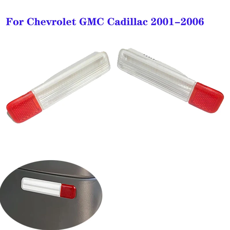 

15021518 15021517 Car Interior Door Light Lens Door Panel Courtesy Warning Light Lamp Cover For Chevrolet GMC Cadillac 2001~2006