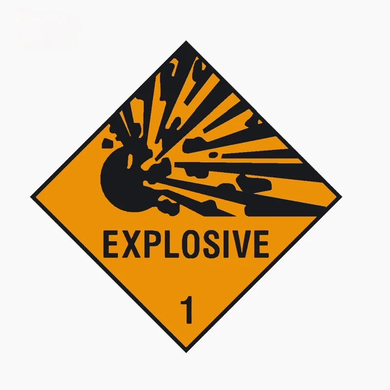 

Warning Mark EXPLOSIVE WARNING NOTICE Personality Car Window Decal Reflective PVC Car Sticker