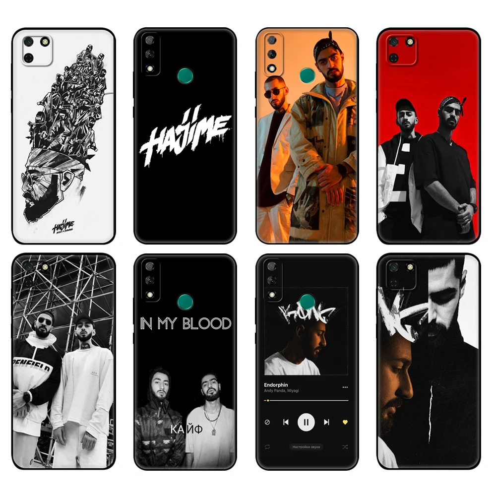 Black tpu Case For Huawei Y9S Y6S Y8S Y5P Y7P Y8P Case For Huawei Y5 lite Prime 2018 Y6 2019 Cover Miyagi & Andy Panda