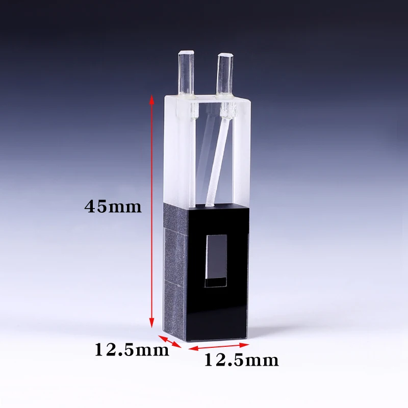 Bild 4: Quarz fluss küvette mit glas rohr (400ul)