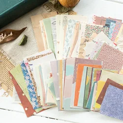 60Pcs Cottage Tuin Hand Account Materiaal Papier Retro Nostalgische Bullet Journaling Accessoires Scrapbooking Diy Achtergrond Papier