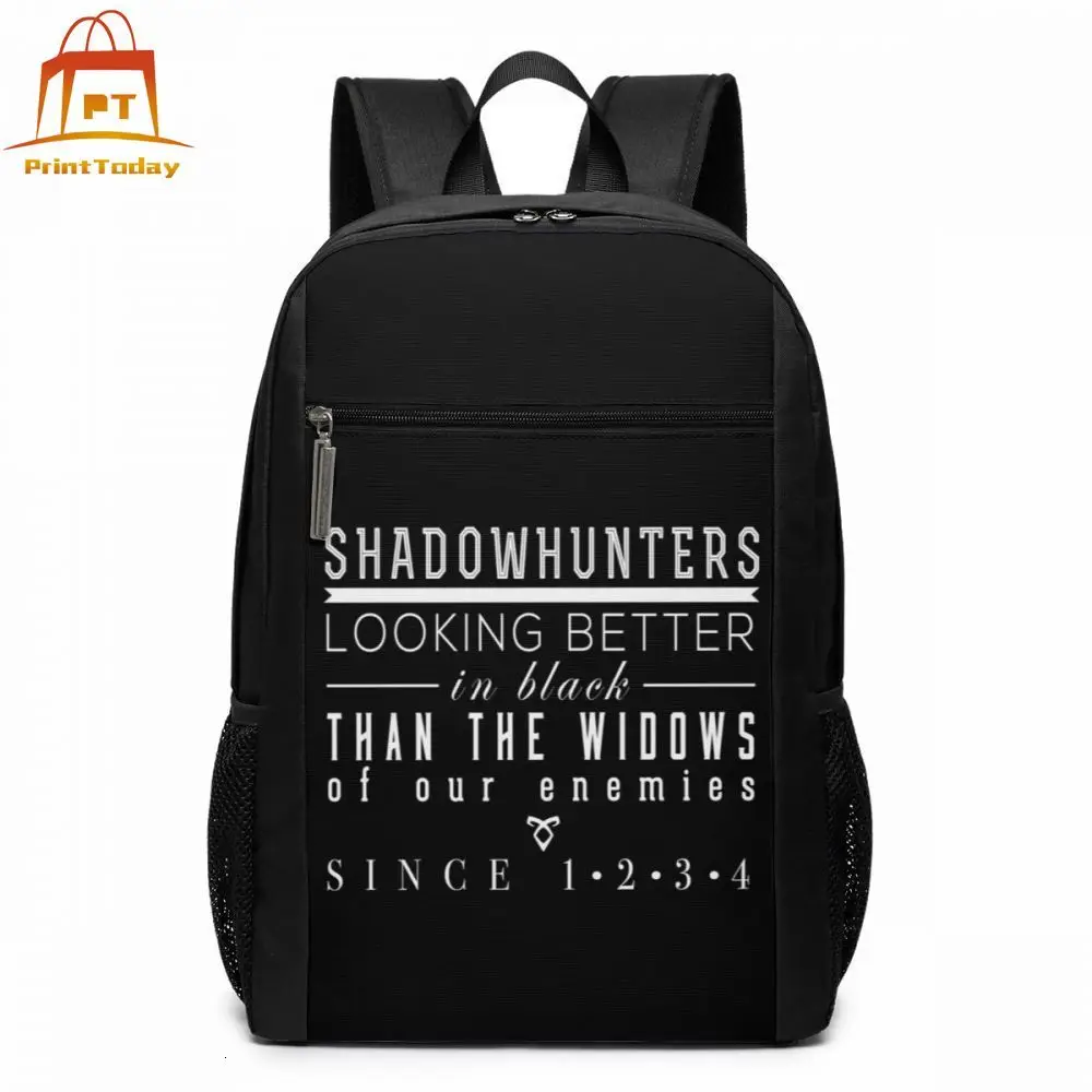 Shadowhunters Backpack Shadowhunters Backpacks Men - Women School Bag Teenage Multi Purpose Trendy Bags