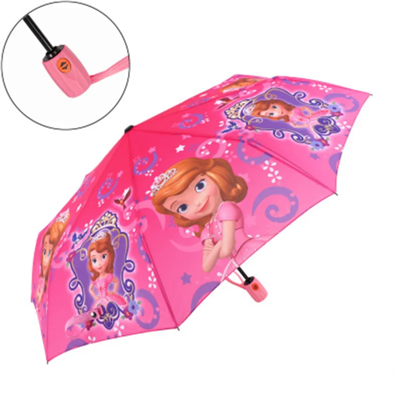 Disney  Portable Foldable Umbrella Children Kid Girl Boy Baby Frozen Parasol Windproof Rain Umbrella Easy Opening Folding gift